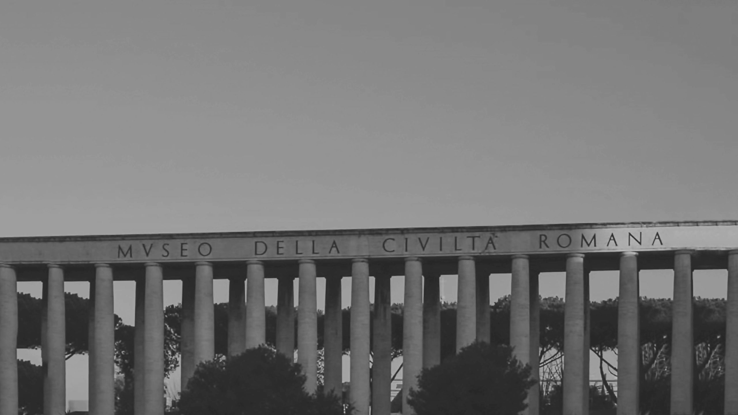 Palazzo della Civilta del Lavoro in EUR Rome Italy